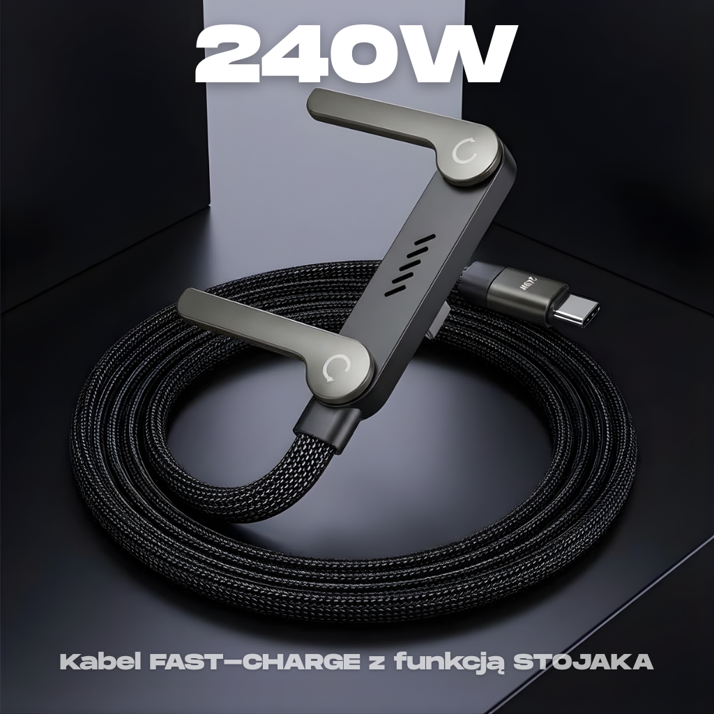 FastX Kabel 2 w 1 z funkcją Stojaka | 240W